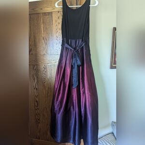 Long silky formal dress